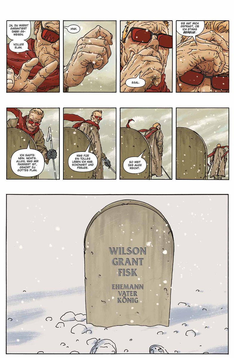 PaniniVerlag's tweet image. Kalt geworden draußen, oder? 🥶
👉 NEU: Daredevil - Ein kalter Tag in der Hölle
panini.de/shp_deu_de/dar…

Jahre in der Zukunft: Matt Murdocks Kräfte sind dahin, #Daredevil war einmal – aber er hilft noch immer den Bedürftigen ... bis es zur Katastrophe kommt.

#comics