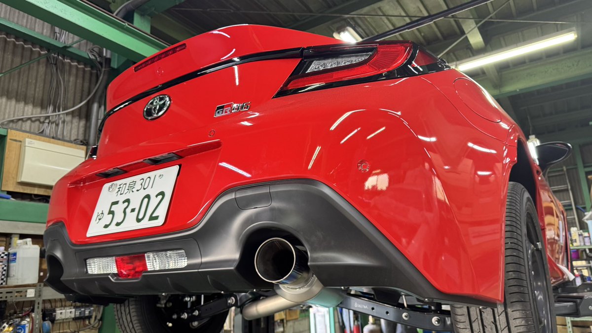 待望の？GR86（ZN8）用の 極フルチタンマフラー車検対応version 