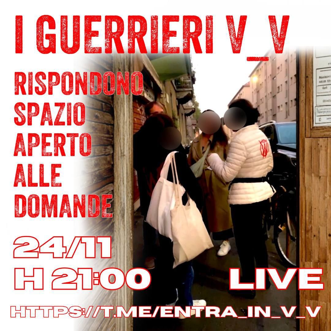 LIVE  📡 
IN  D I R E T T A
    
LUNEDÌ #24novembre
      
ALLE  ORE  21:00 🕘

I GUERRIERI V_V RISPONDONO
SPAZIO APERTO ALLE DOMANDE 

ENTRA IN  V_V  
👇👇
t.me/+dRQxi4zbGrY5N…

CANALE PRINCIPALE V_V 
👇👇
t.me/+x2KxrWVNcDo2Y…

‼️💯🔥❗🚀 🏹🔥💡‼️💯🚀