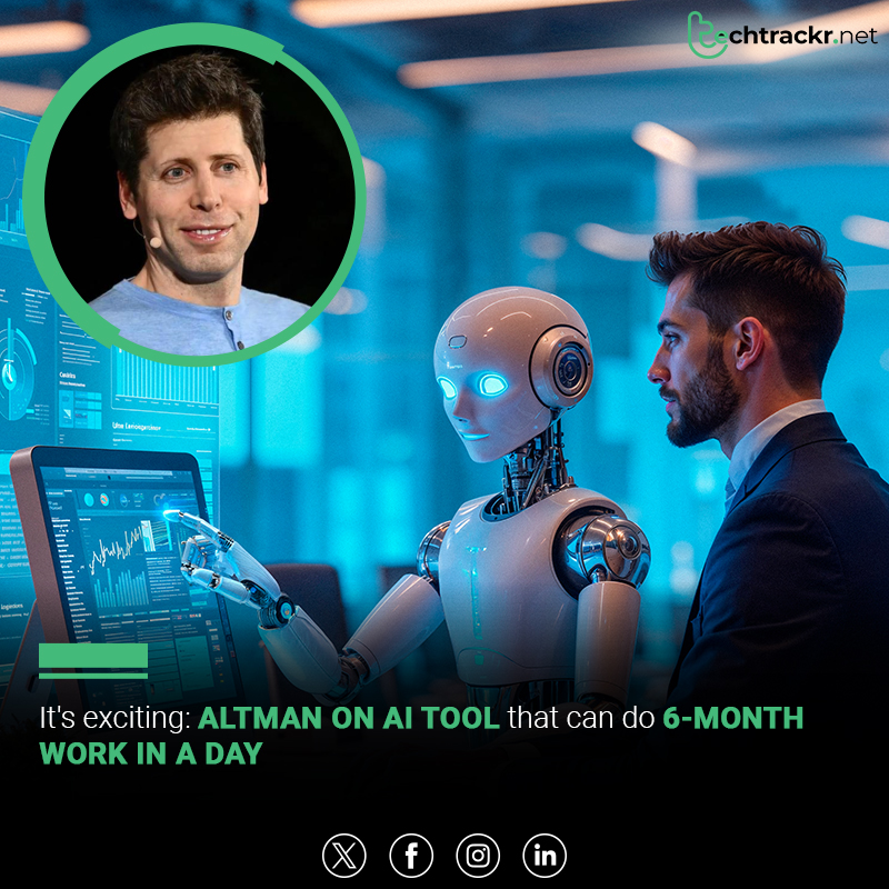 TechTrackr_net's tweet image. OpenAI CEO Sam Altman praised Kosmos, an AI tool that can compress six months of work into a day. He called it “exciting” and said such tech will soon be common and transformative.

#SamAltman #OpenAI #Kosmos #AIInnovation #TechNews #AIDiscovery #FutureOfAI #TechTrackr #TechNews