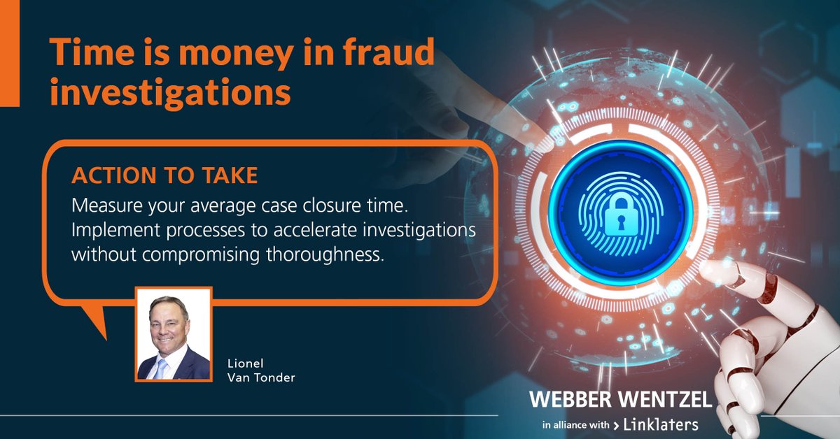 Time is money in fraud investigations: On average, 51% of fraud investigation teams close cases within 30 days, demonstrating the importance of swift action.

Rapid case closure minimises reputational damage, preserves evidence for potential NPA referrals, and ensures timely