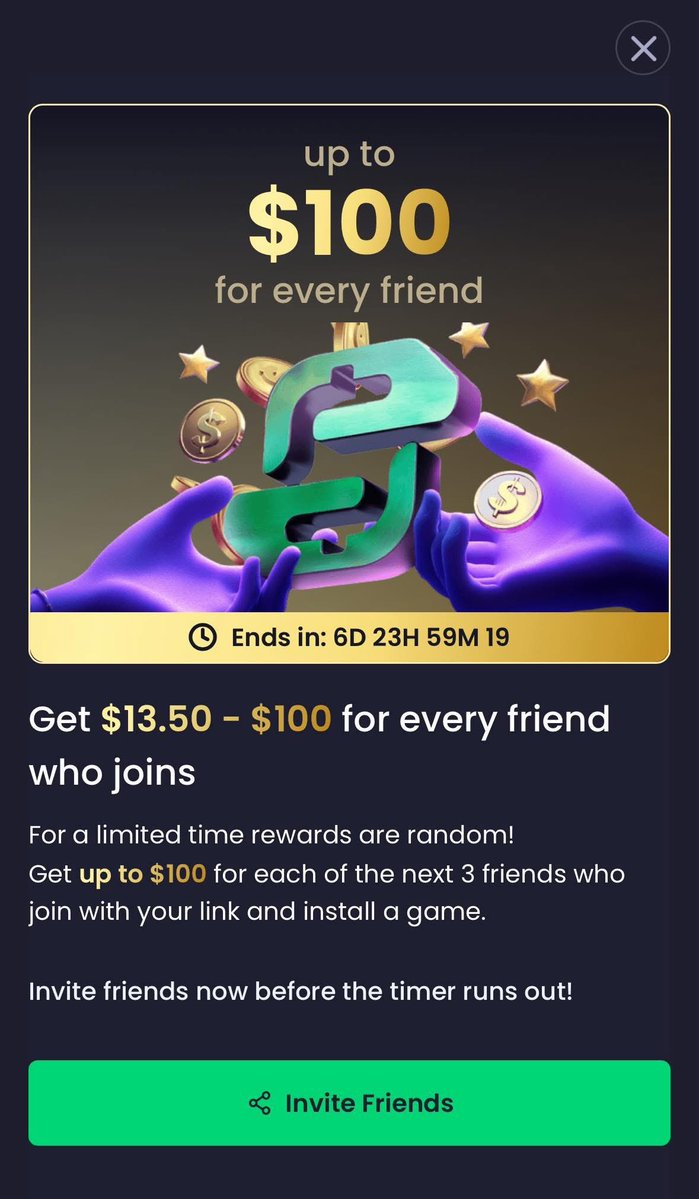 ijulianrod7's tweet image. ✨Free Cash 
Instant $$$
🥳$5 Sign up bonus &amp;amp; Up to $100 a Referral  limit of 3. 💰
🟣Sign up &amp;amp; verify email 
📌Must Install Atleast one  game 
for the sign up bonus to work. 
📌Do any of the offers in the app 
🟣Cash out at $20 
🔗 freecash.com/?ref=Ijulianro…