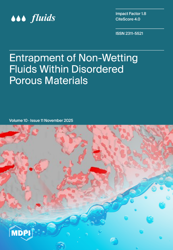 FluidsMdpi's tweet photo. 👏 #CoverPaper | #Fluids from Vol. 10, Issue 11, 2025
📰 Modelling and Simulation of the Entrapment of Non-Wetting Fluids Within Disordered Porous Materials
✍ by Sean P. Rigby
👉 https://t.co/QQrl77BLJu
#non_wetting_fluid
#entrapment
#porous_solid
#multiphase_flow https://t.co/eCSMYelcfa