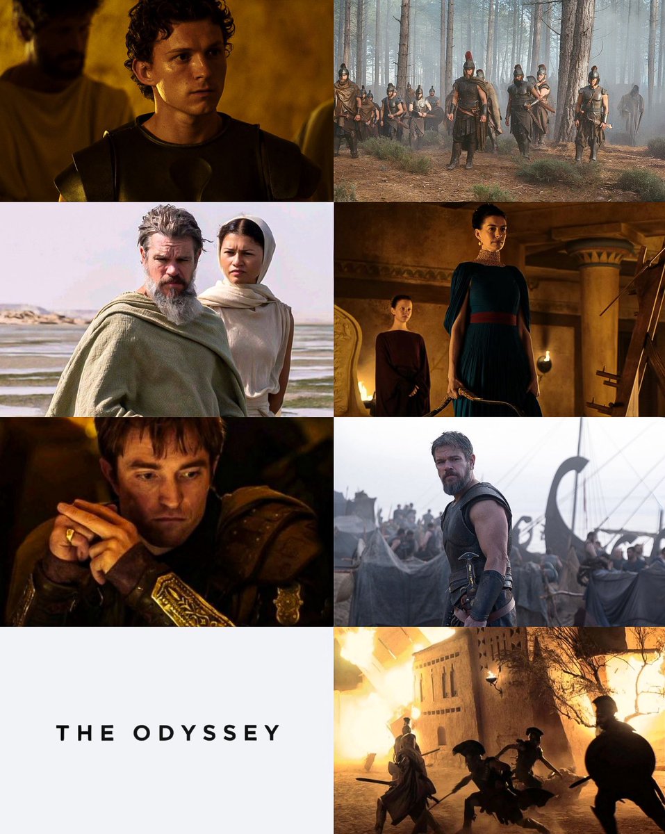 The Odyssey (2026)
Dir: Christopher Nolan

Starring Tom Holland, Matt Damon, Robert Pattinson, Jon Bernthal, Anne Hathaway, Zendaya, Lupita Nyong’o, Mia Goth &amp; more.