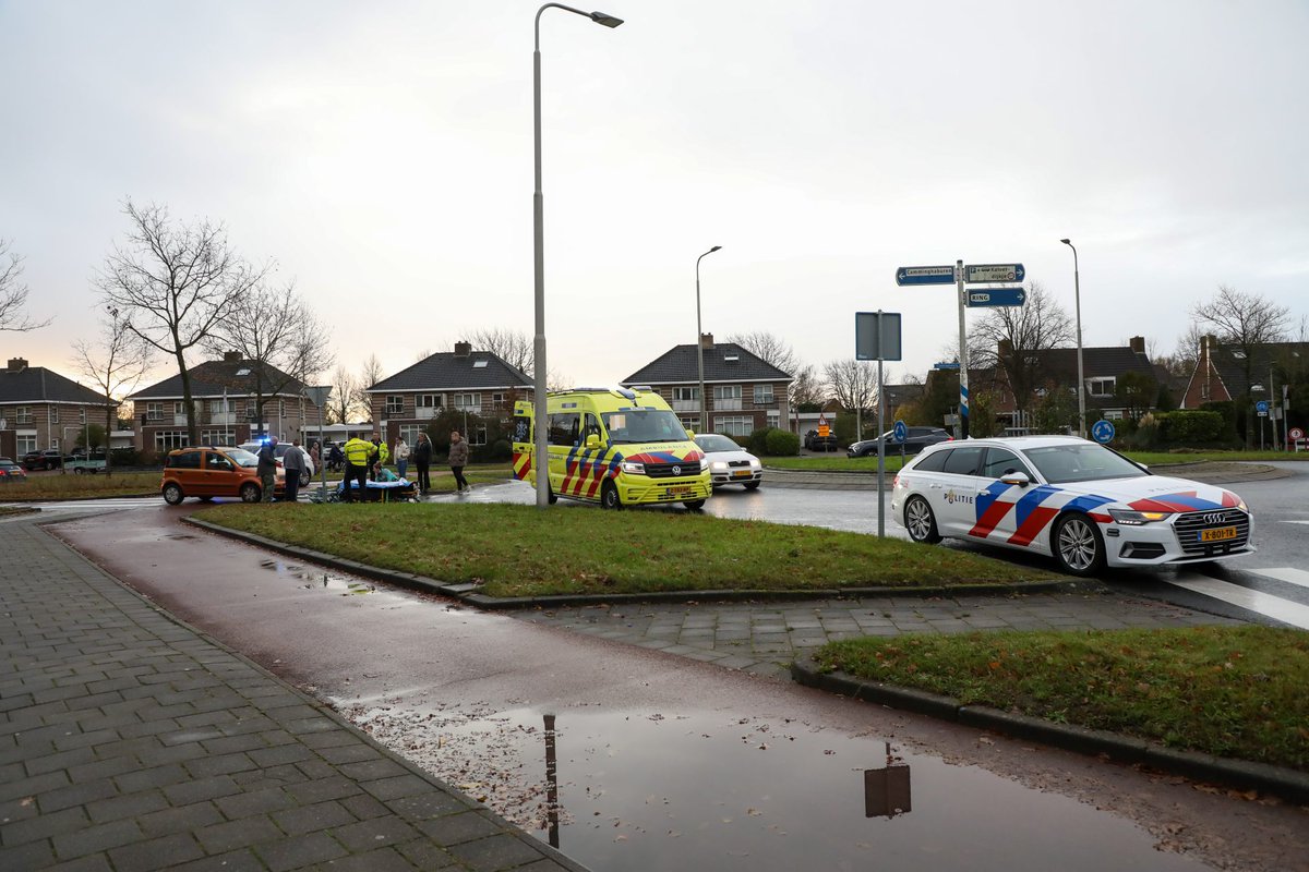 Fietsster gewond door aanrijding in Leeuwarden