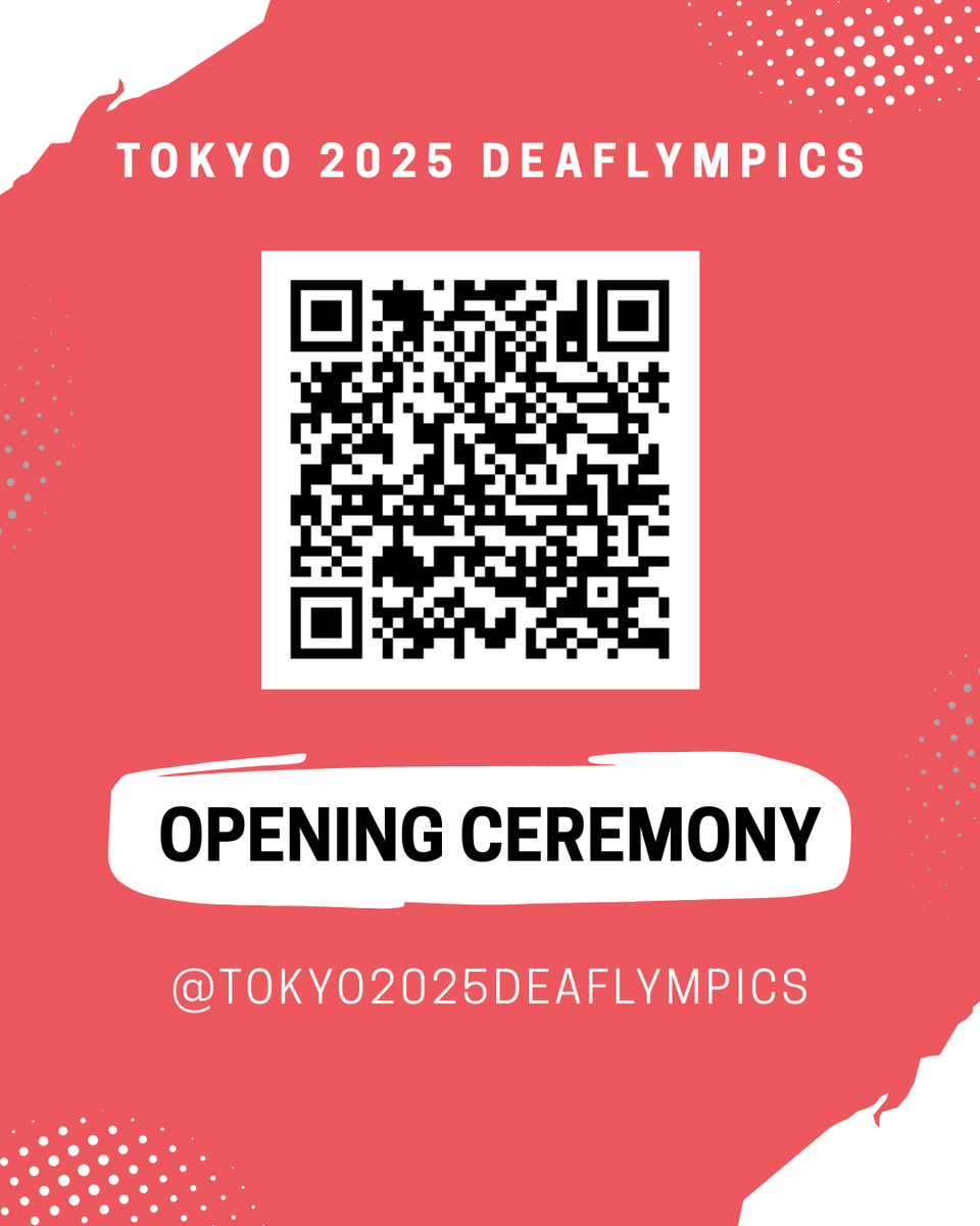 You can watch the opening ceremony of #Tokyo2025Deaflympics on YouTube. If you missed it, be sure to check it out here!

youtube.com/watch?v=7_P-pR…

#東京2025デフリンピックの 開会式の様子はYouTubeでご覧いただけます🌸
見逃した方は是非こちらをご覧ください！