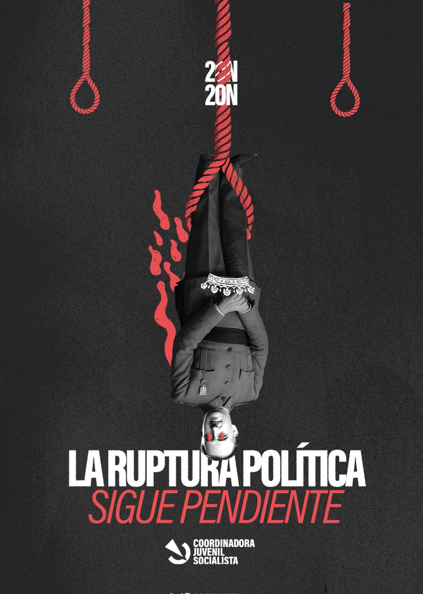 CJSocialista's tweet image. 🔴 𝟐𝟎𝐍 || 𝐋𝐚 𝐫𝐮𝐩𝐭𝐮𝐫𝐚 𝐩𝐨𝐥í𝐭𝐢𝐜𝐚 𝐬𝐢𝐠𝐮𝐞 𝐩𝐞𝐧𝐝𝐢𝐞𝐧𝐭𝐞

50 años de impunidad y memoria falseada. El régimen cambió, pero el poder permaneció en manos de una minoría explotadora.

Debemos romper con lo que el dictador dejó atado y bien atado.