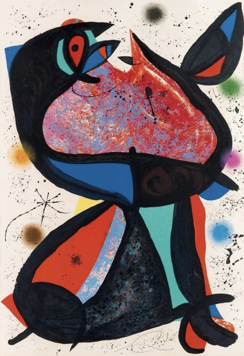 DavidBonnand's tweet image. Nestor, 1975
📍#Paris #France 🇫🇷
#JoanMiró (1893-1983)
#art #tableau #peinture #XX