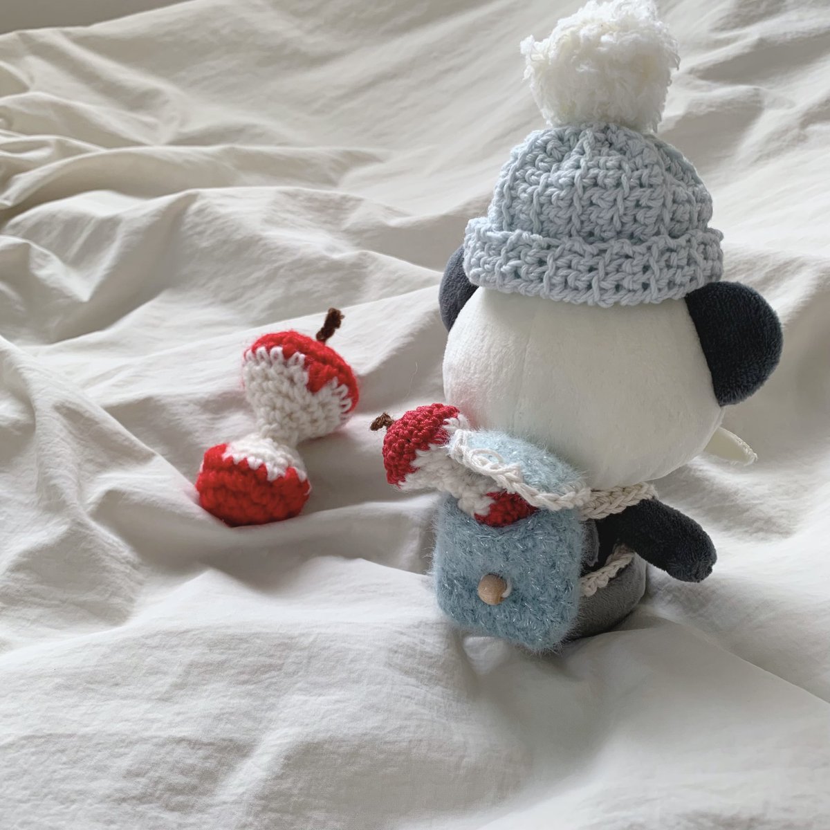 chamu_m82's tweet image. 🍂𓏸 𓈒 ヤンチャム冬支度 𓈒 𓏸🌨️

#ポケモン手芸部 
#ポケぬいファッション部