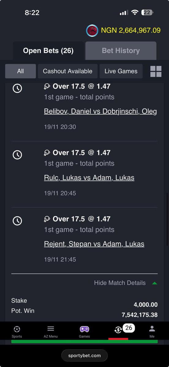 Big_Rex005's tweet image. Had cashout of 1.4M yesterday with 4k 3 games to go to bag 7M, I ignored not even partial cashout was taken…💔😪