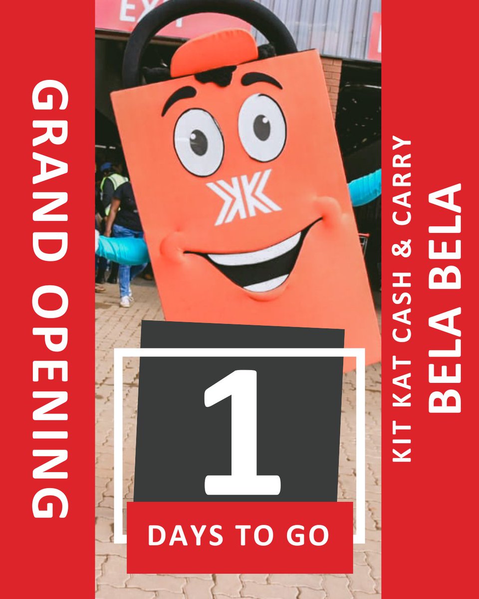 KitKatGroupSA's tweet image. The shelves are stocked, the excitement is building, and Bela Bela is opening tomorrow! 🎉