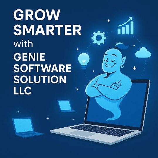 💻✨ Grow Smarter with Genie Software Solution LLC in San Diego, CA! ✨💻

Looking for reliable, innovative, and scalable software solutions? Genie Software Solution LLC specializes in custom software development, mobile apps, web applications, IT consulting, and digital