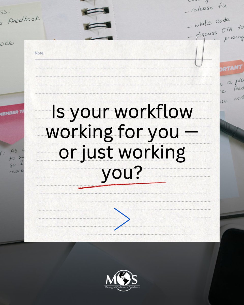 moscompany's tweet image. Most teams think their workflows are “fine”, until they realize how much time gets lost in manual updates, redundant approvals, or endless email loops. 

At MOS, our #workflowautomation services design automated systems that bring real visibility into daily operations.