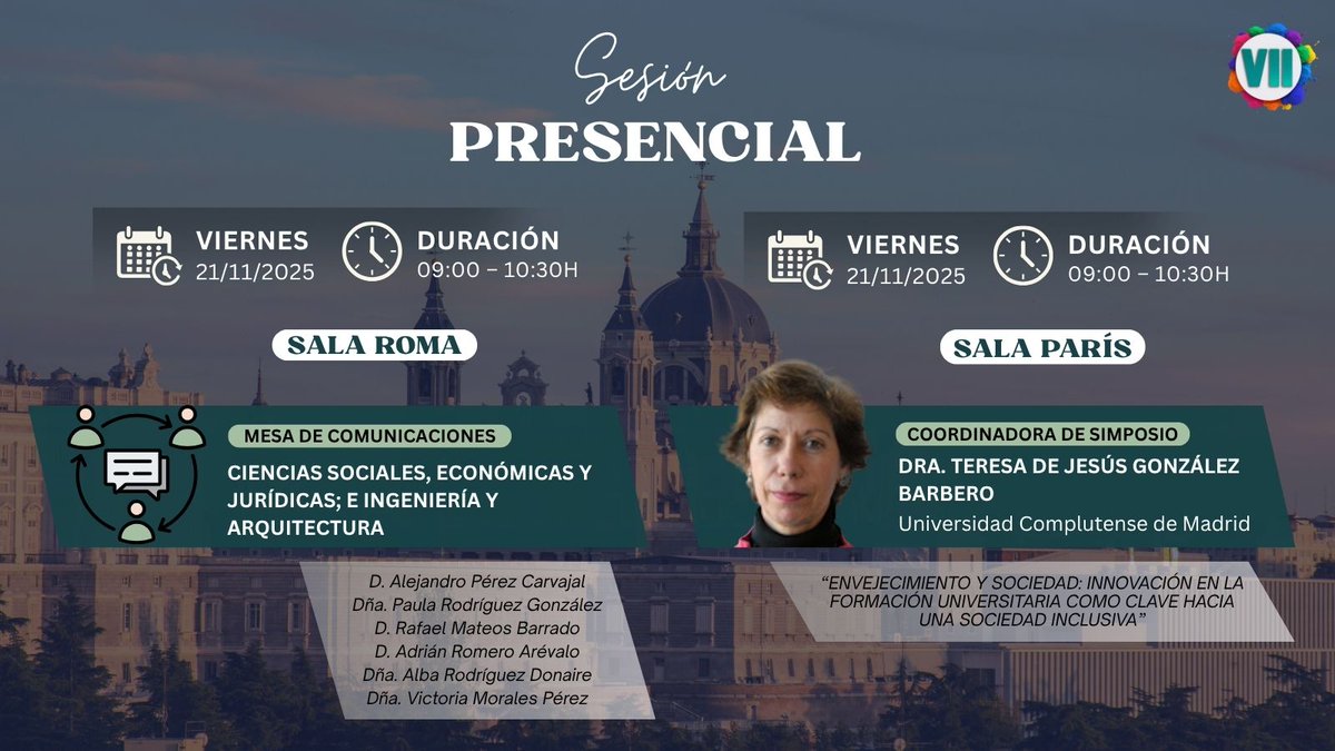 cidico's tweet photo. ¡Arrancamos la mañana del viernes con sesiones presenciales en el VII CIDICO! 🙂
#VIICIDICO #congresointernacional #innovacióndocente #educaciónsuperior #cidico https://t.co/YoJtWRomdn
