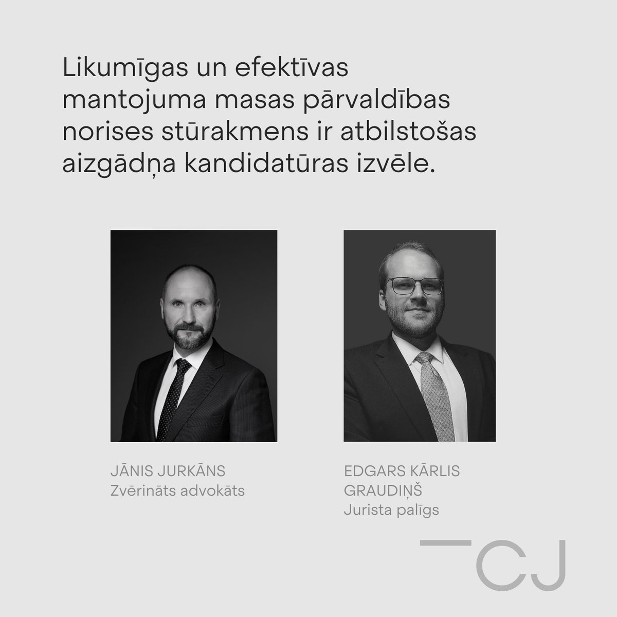 Mantojuma masas aizgādnība ir būtisks instruments dažādās mantojuma situācijās. Mūsu kolēģi skaidro svarīgāko mantojuma pārvaldībā, tostarp, vai viens mantinieka advokāts var būt mantojuma masas aizgādnis. 
cersjurkans.lv/jaunumi/kadas-…