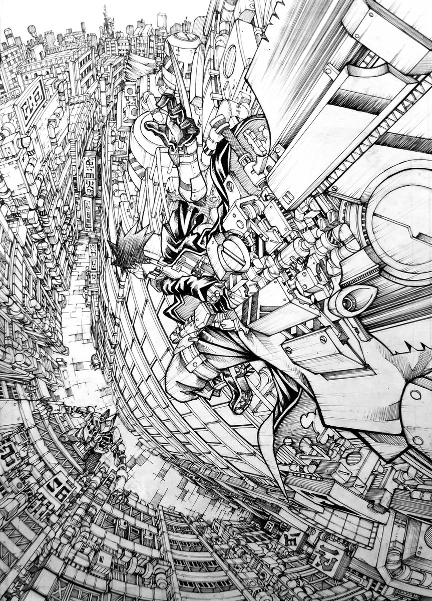 seven27306169's tweet image. 自由へ道連れ
ペン入れしました