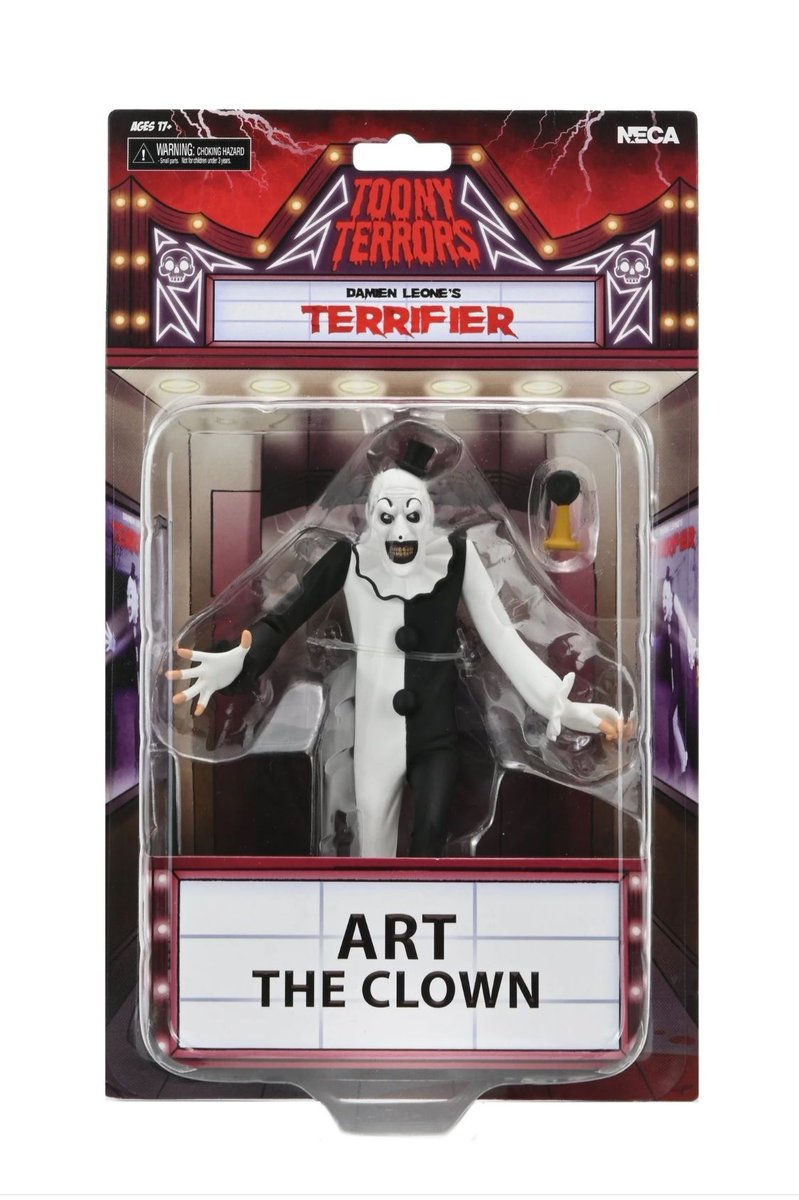 LastSlateVideo's tweet image. From the cult-hit Terrifier series, Art the Clown is back...
Don't you think he's stangely adorable?
The new NECA Toony Terrors Art the Clown has landed at lastslatevideo.co.uk #ArtTheClown #Terrifier #Terrifier2 #ToonyTerrors