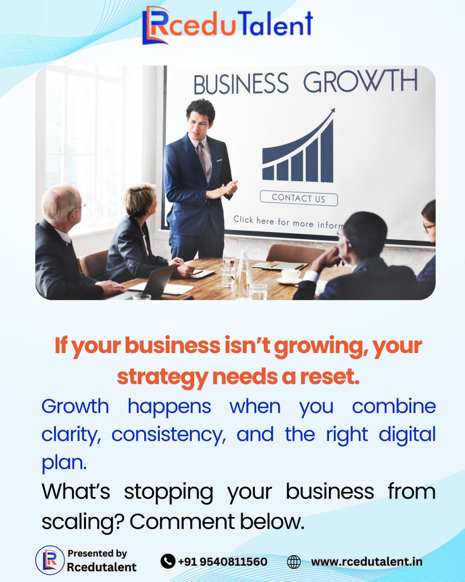 digitalckp's tweet photo. 🔥 If your business isn’t growing, your strategy needs a reset.
Growth happens when you combine clarity, consistency, and the right digital plan.

👉 What’s stopping your business from scaling? Comment below.
#BusinessGrowth #EntrepreneurMindset #ScalingUp #Leadership https://t.co/J8VysaTzNo