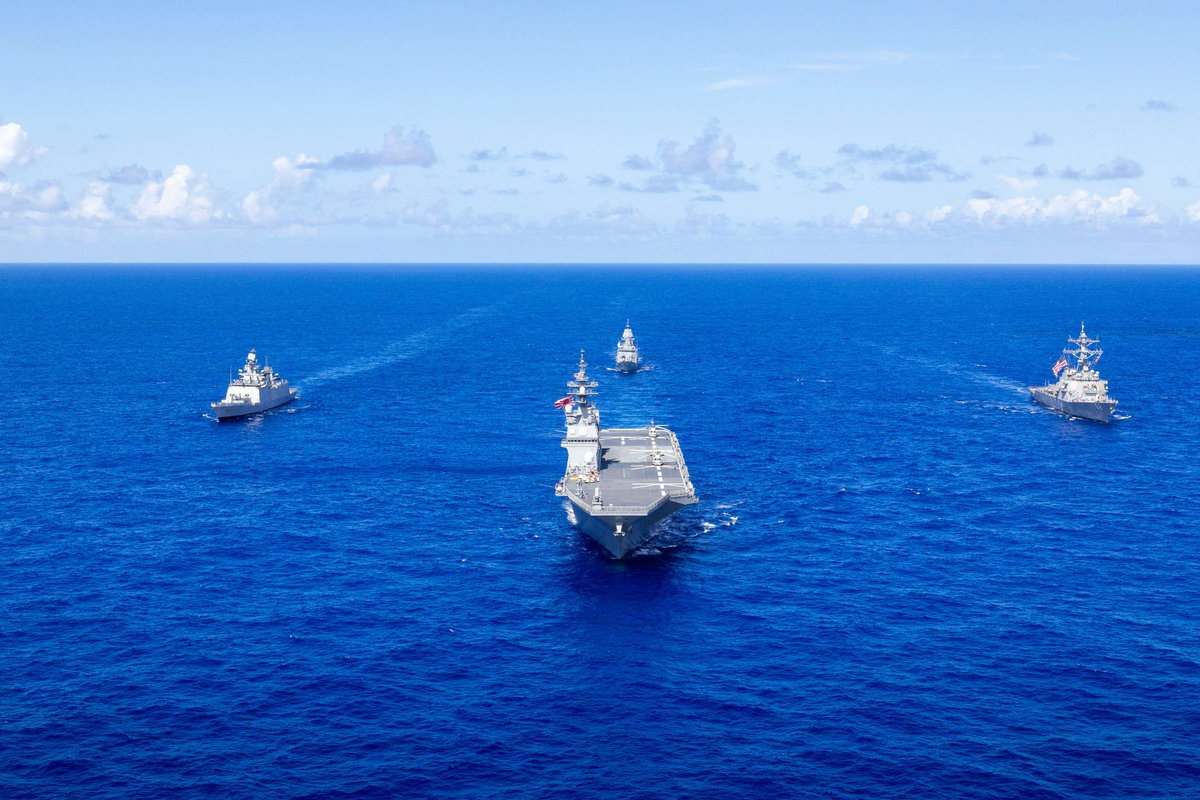 🇺🇸🇦🇺🇮🇳🇯🇵 Strengthening Interoperability &amp; Regional Security! 
Malabar 2025 wrapped up in Guam with U.S., Australia, India, and Japan working together on advanced maritime tactics. 

Read more: https://t.co/vZnDXpz5pJ

#Malabar25 | #InternationalByDesign | #US7thFleet https://t.co/O1GdjN7Mtp