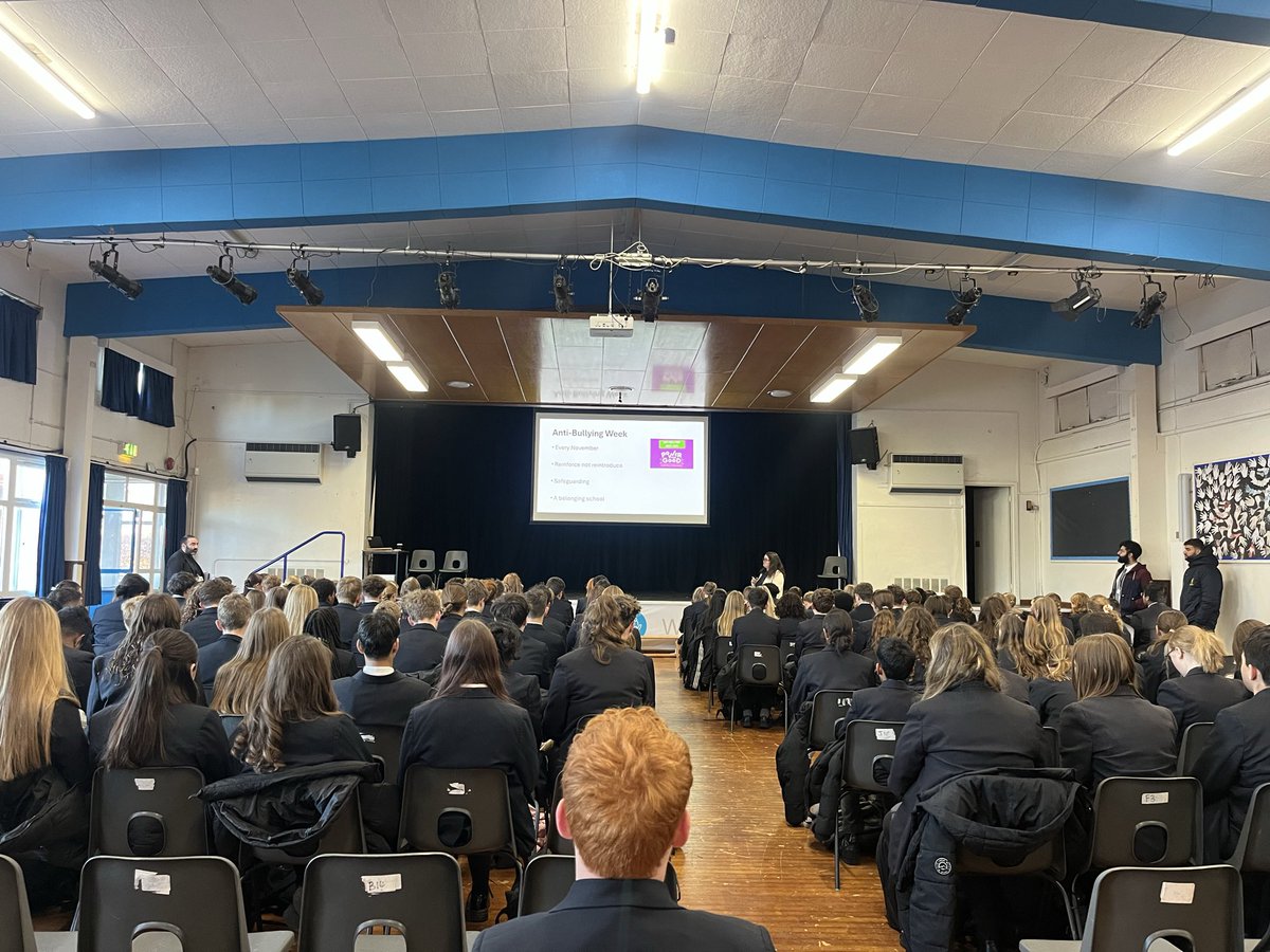 KJacksonEng's tweet image. Thank you Mrs Haycock for delivering a fantastic assembly to Years 9 and 10 all about Anti Bullying Week! @MEChilternEdge #TeamMECE #TeamYear9 #TeamYear10