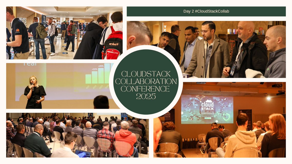 CloudStack Collaboration Conference Day 2 — sessions and talks kick off today! ☁️✨

<a href="/CloudStack/">Apache CloudStack</a> 
#CloudStackCollab