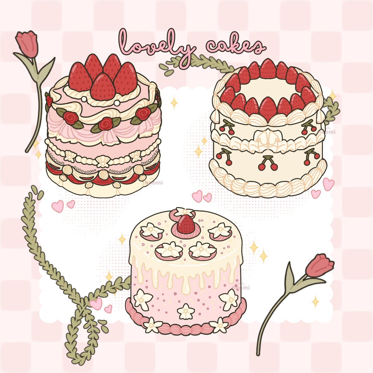 onidarin_'s tweet photo. lovely cakes 🍓🍒 https://t.co/gWUfZ6ACtx