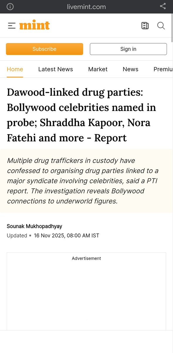 Shraddha played Dawood Ibrahim's sister role and tried to whitewash dawood and his sister image and recently she attended Dawood linked drug party