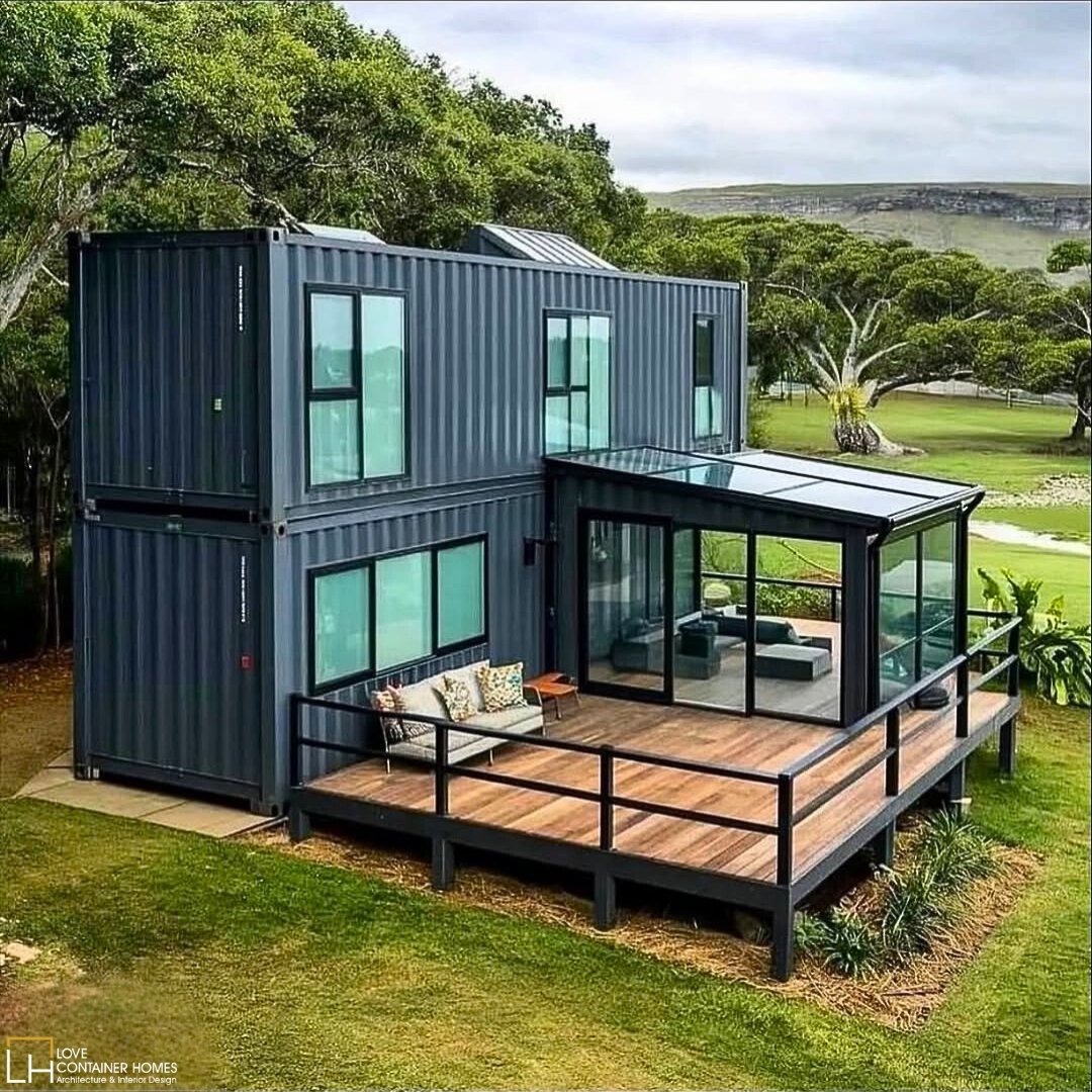 LCH_studios's tweet image. Would you live in a house built out of shipping containers? Rate this one on a scale of 0-10.  Visit us at lovecontainerhomes.com for container house plans and designs.
#architecture #shippingcontainer #containerhome #containerhouse #house #prefab