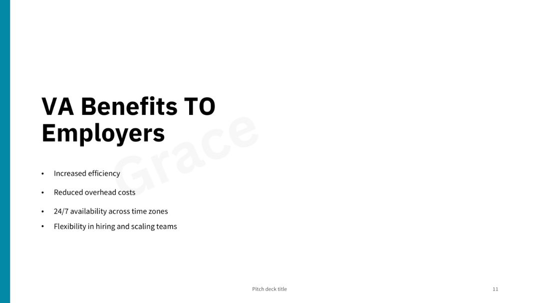 grace_nnam36216's tweet image. I created a 20-slide PowerPoint on “Who Virtual Assistants Are &amp;amp; Why You Should Hire One.”
I love turning VA tasks, tools, and visuals into something clear and impactful.
#VirtualAssistant #VisibilityChallenge #VASkills #HRVA