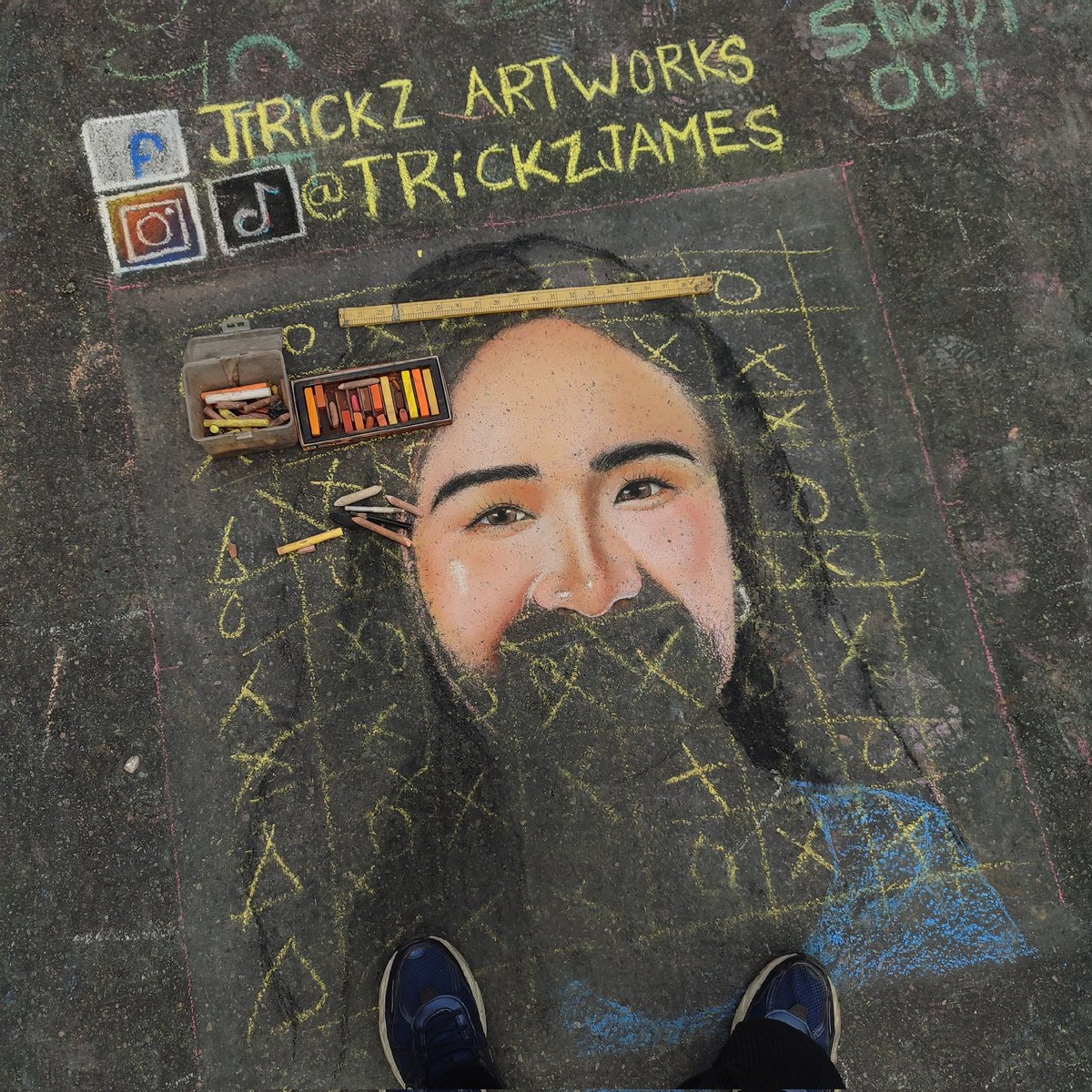 trickzjames's tweet photo. 𝗖𝗮𝗽𝗿𝗶𝗰𝗲 𝗖𝗮𝘆𝗲𝘁𝗮𝗻𝗼 🫶 Chalkart Baguio
🎨soft pastels, dustless chalks
#caprice #CapriceCayetano #PBBCollab2point0 #chalkart #sessionroad #baguio https://t.co/bkjQIOdjxD