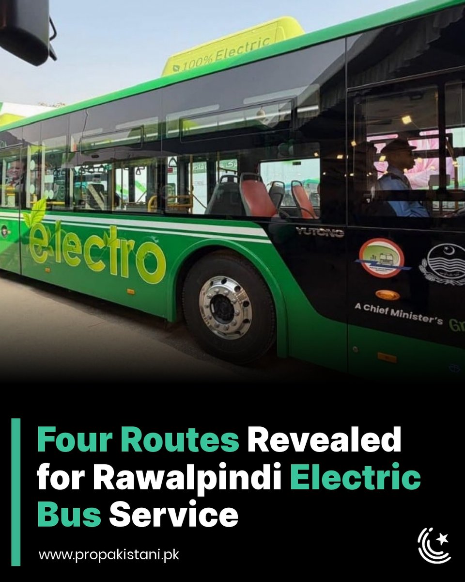 ProPakistaniPK's tweet image. Punjab’s new electric bus service is now fully operational in Rawalpindi, with the government releasing the complete route structure for Phase-I. The system currently runs

Read More:  propakistani.pk/2025/11/20/fou… 

#Rawalpindi #ElectricBusService