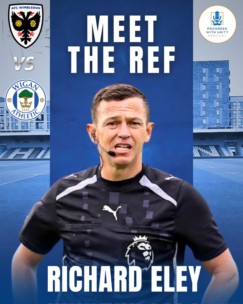 PWUPodcast's tweet image. #wafc #AFCW
𝗕𝗶𝗴 𝗚𝗮𝗺𝗲 𝗕𝘂𝗶𝗹𝗱 𝗨𝗽
⚽️ AFC Wimbledon v Latics
🗣️ Meet The Ref
🟥🟨 Card Watch
🤔 Ref&apos;d Us Before?
📖 progresswithunity.blogspot.com/2025/11/meet-r…