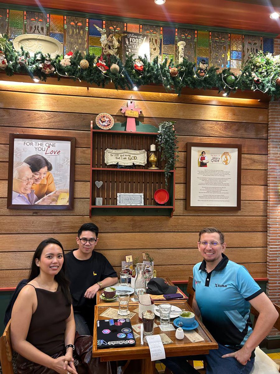 Alex_PromoTeam's tweet image. Finally I meet @polka_pat in real life 🫶

Philippines 🇵🇭 and SouthEast Asia Web3 is booming and Patricia is a big part of success. 

Big Hope for new educational initiatives and collaborations between @openguildwtf , @DotParachains , @PromoTeamPD , @Polkadot and @XodeNet .