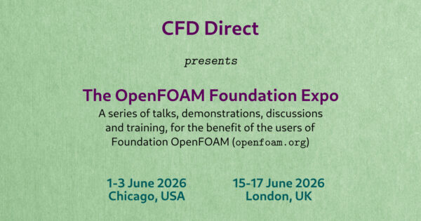 CFDdirect's tweet image. The #OpenFOAM Foundation Expo is where CFD Direct shares its knowledge and experience over 3 days packed with talks, demos, discussions and training.  Because it comes from the team that produces Foundation OpenFOAM, it&apos;s great value for the ticket price openfoam.org/event/expo-202…