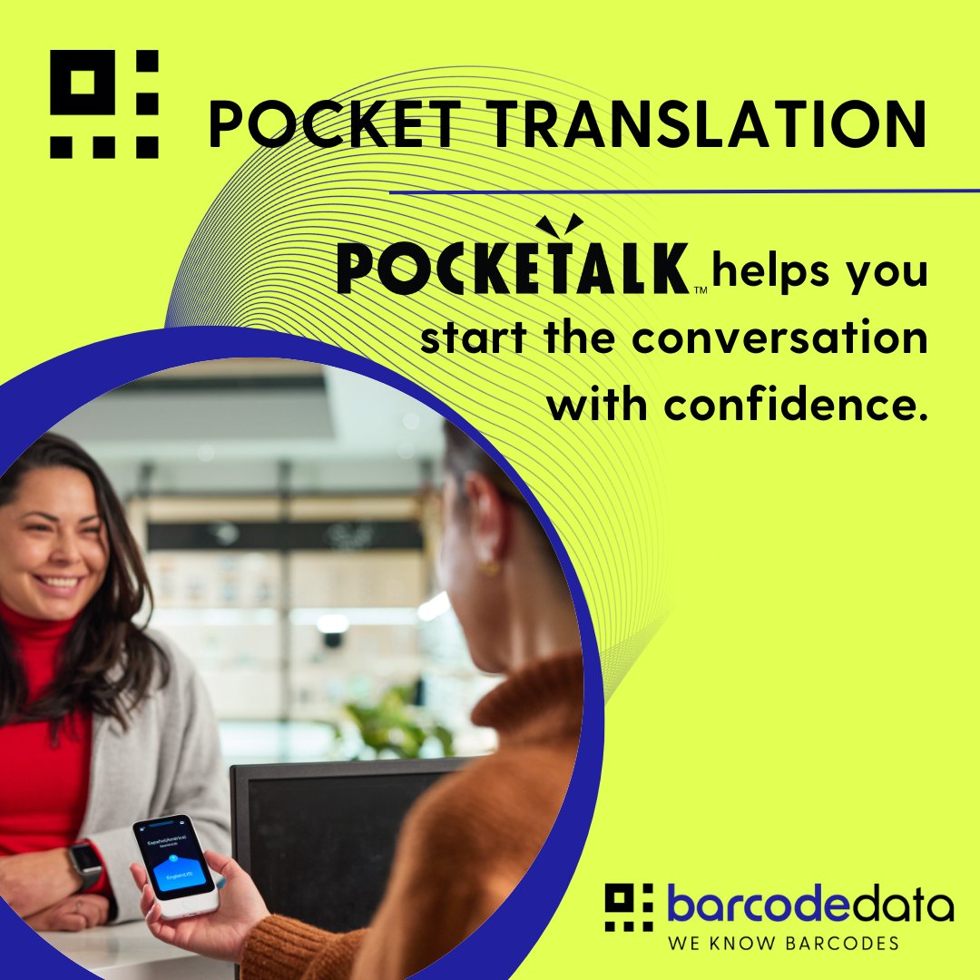 BarCodeData's tweet image. Organisations choose #Pocketalk because it reduces interpretation costs, improves service quality and empowers frontline teams to work efficiently with diverse communities.

Start the conversation ➡️ barcodedata.co.uk/shop-by-brand/…

#Translation #Healthcare #Education #EmergencyServices