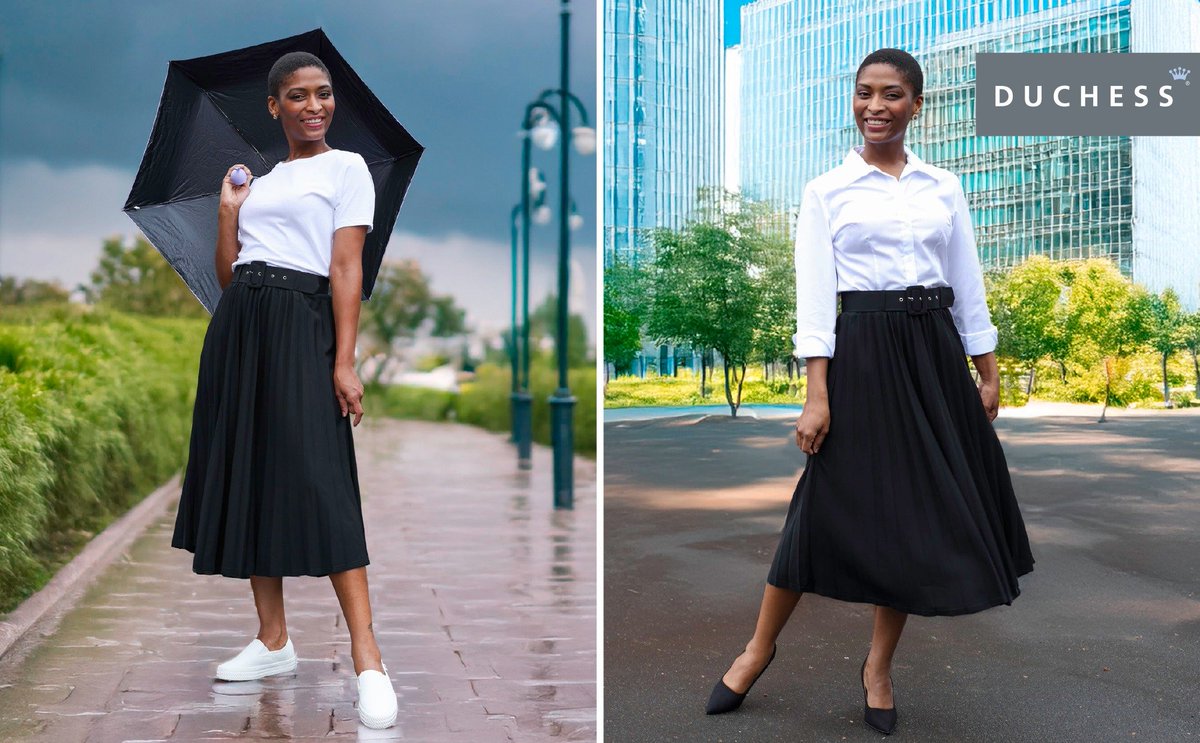 Proactive_C's tweet image. Casual or Smart 
Duchess  brings you the Sofia Pleated Skirt -  Dress it up with  heels and a blazer or wear it effortlessly during the day with sneakers  and a Tee. 
With matching belt for a perfect, customisable cinch waist 
#madeinsouthafrica
proactiveclothing.com/sofia-pleated-…
