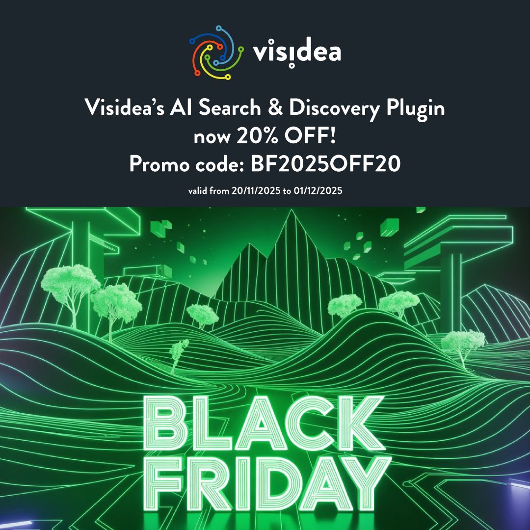 visideaai's tweet image. 🖤 Black Friday Alert! 🖤
Upgrade your e-commerce with Visidea’s AI Search &amp;amp; Discovery Plugin-now 20% OFF!

Promo code: BF2025OFF20
Valid from 20/11/2025 to 01/12/2025

visidea.ai 

#BlackFriday #EcommerceAI #SearchAndDiscovery #Visidea #AITech #EcommerceTools