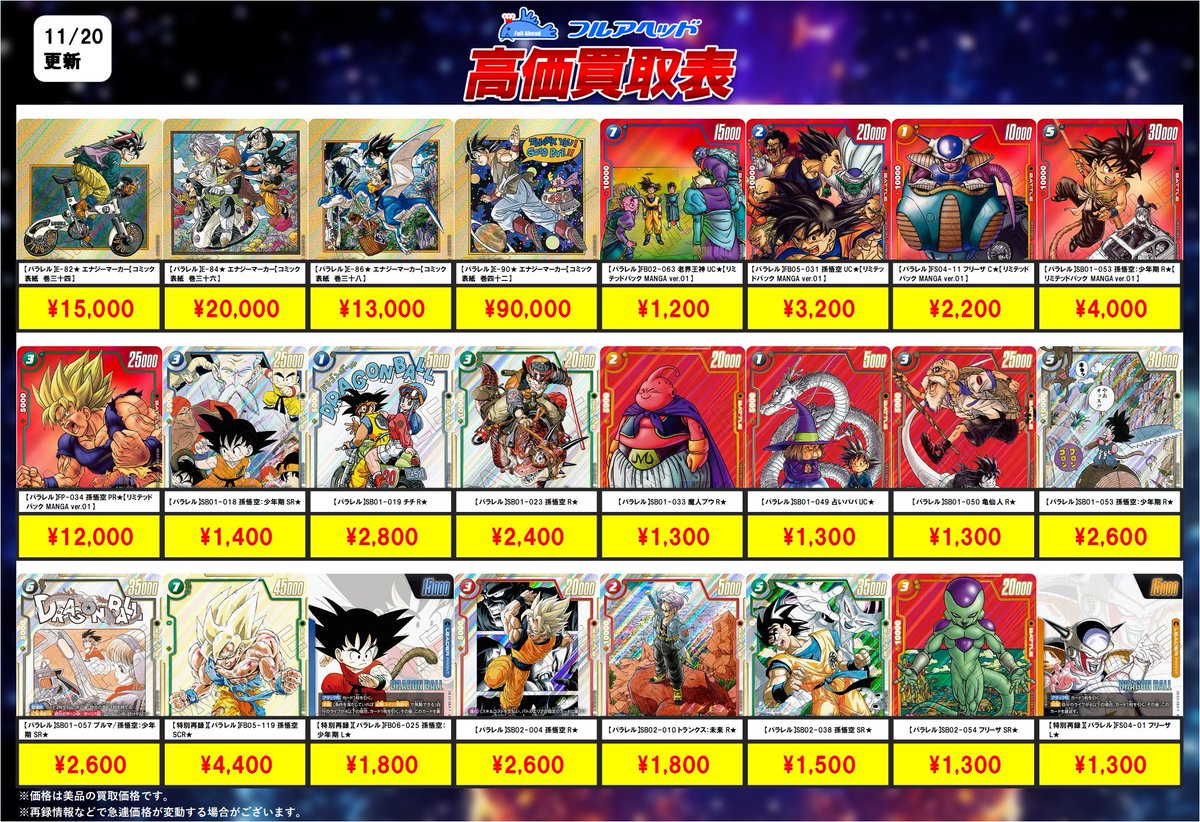 フュージョンワールドまとめ売り フュージョンワールド まとめ売り ドラゴンボール フュージョン