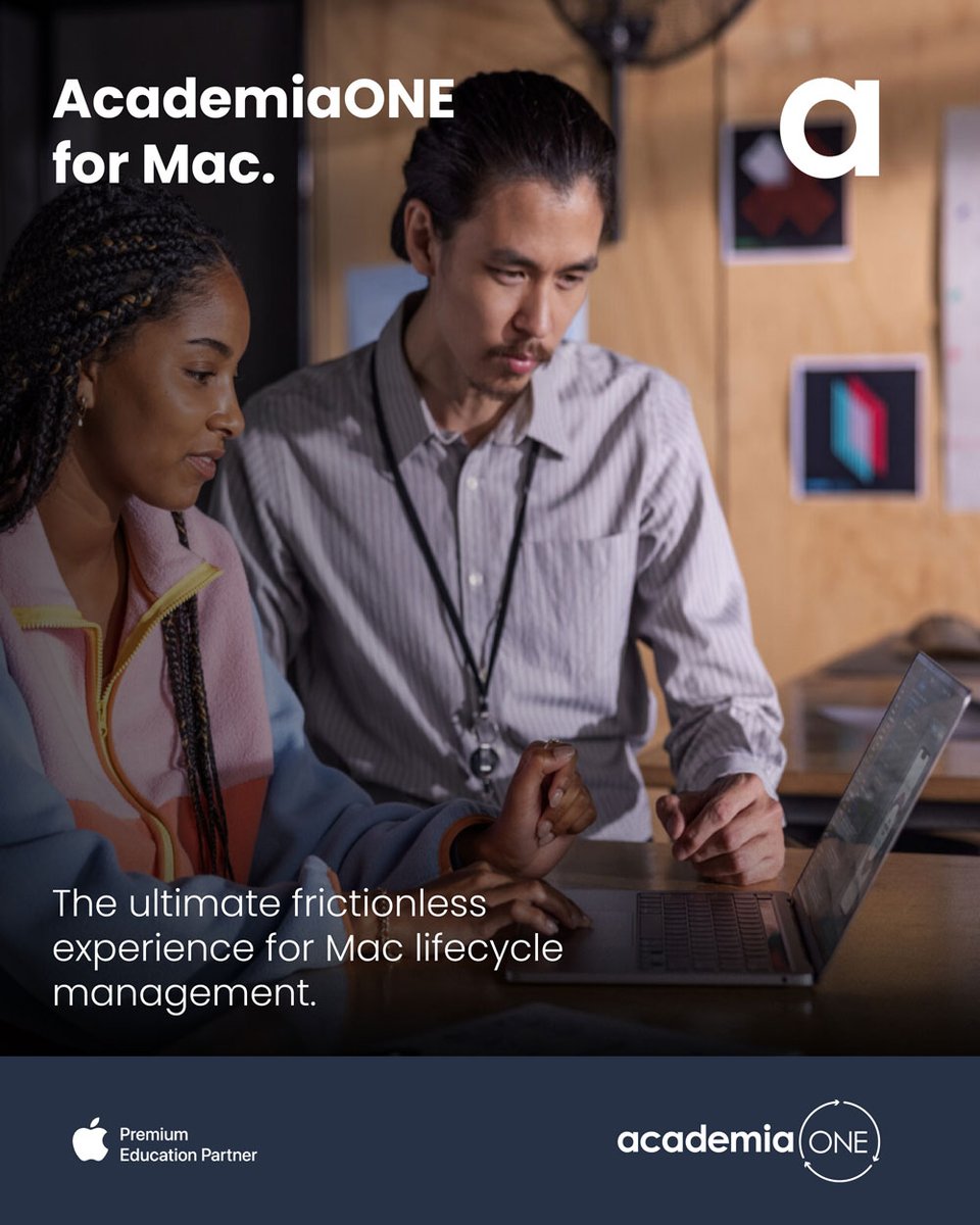 AcademiaGroup's tweet image. 🚀 Simplify your Mac management with AcademiaONE for Mac.

Experience a truly frictionless way to manage your Macs - from deployment to retirement.

No hassle. No delays. No complexity 🖥️

👉 Learn more: academia.co.uk/academiaone-fo…
