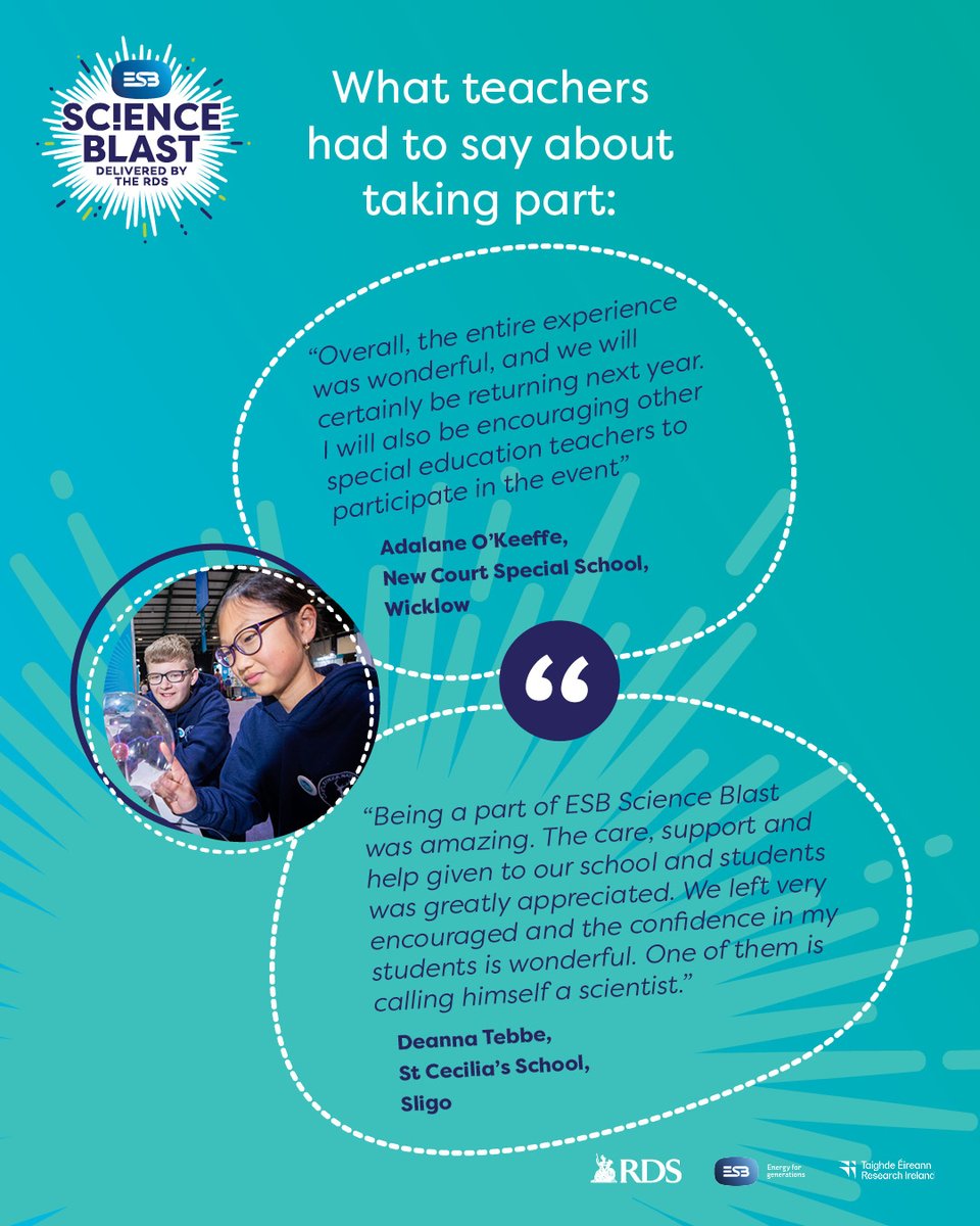 esbscienceblast's tweet image. A huge thank you to the many special schools who joined us at #ESBScienceBlast last year. Learn how we can support your school and visit esbscienceblast.com to get involved in ESB Science Blast 2026!