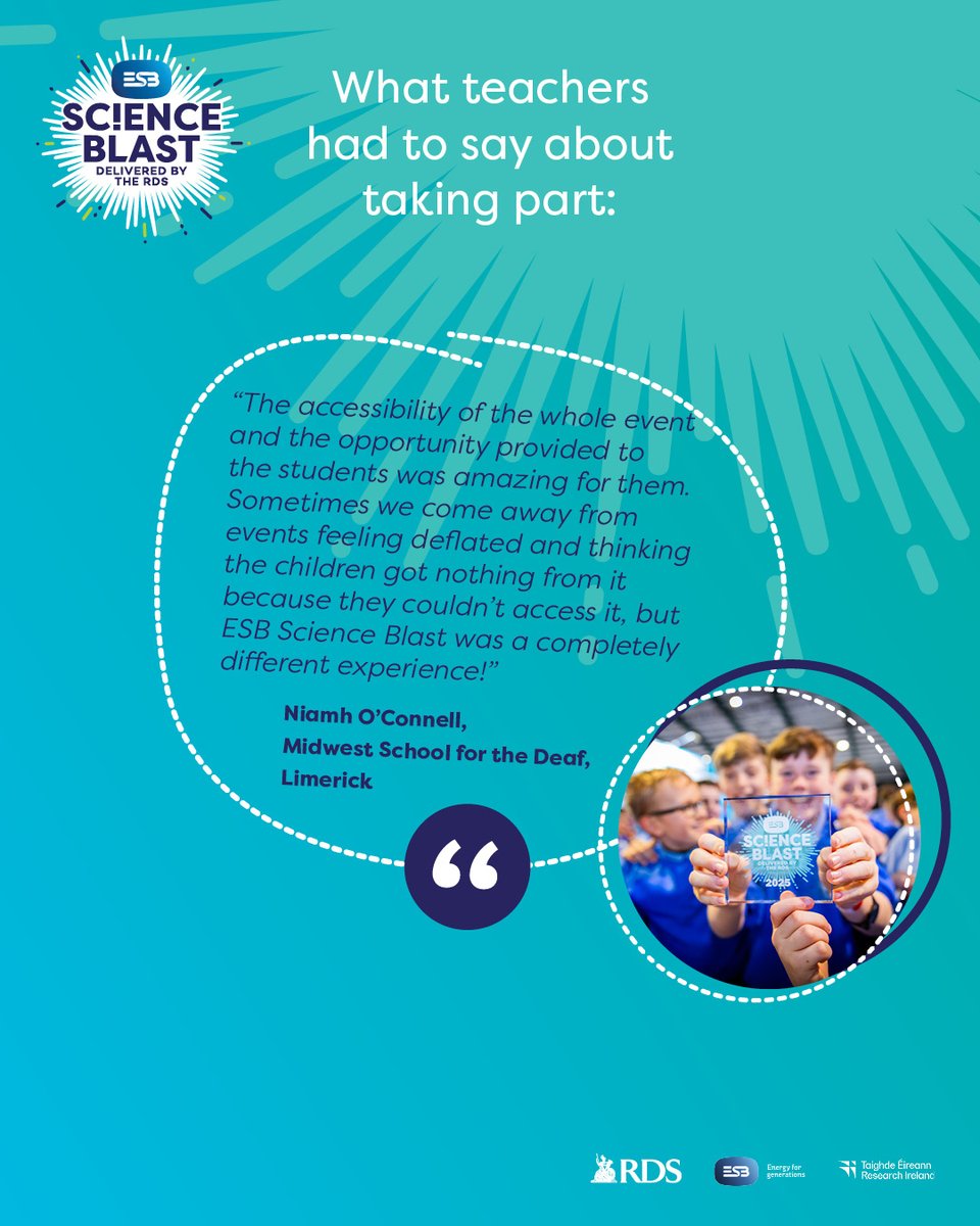 esbscienceblast's tweet image. A huge thank you to the many special schools who joined us at #ESBScienceBlast last year. Learn how we can support your school and visit esbscienceblast.com to get involved in ESB Science Blast 2026!