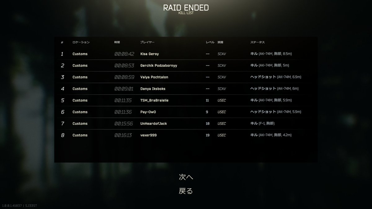 duoで7killあっつー