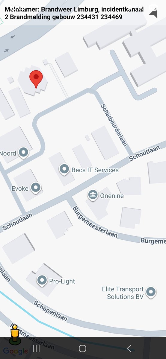 Brandmelding Gebouw in Weert