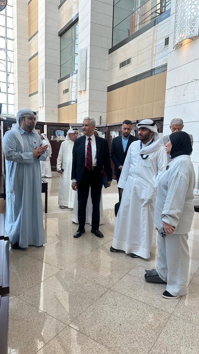 I was pleased to present a tour to inaugurate the "Kuwait International Book Fair from the Archives of  National Library of Kuwait" on Thursday 20 November 2025, at the Kuwait National Library. The exhibition was attended by the Director General of  National Library of Kuwait Ms.