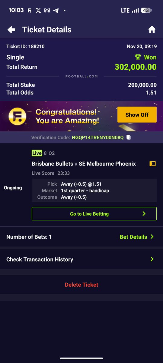 surecr7's tweet image. Will be dropping LIVE BET like this