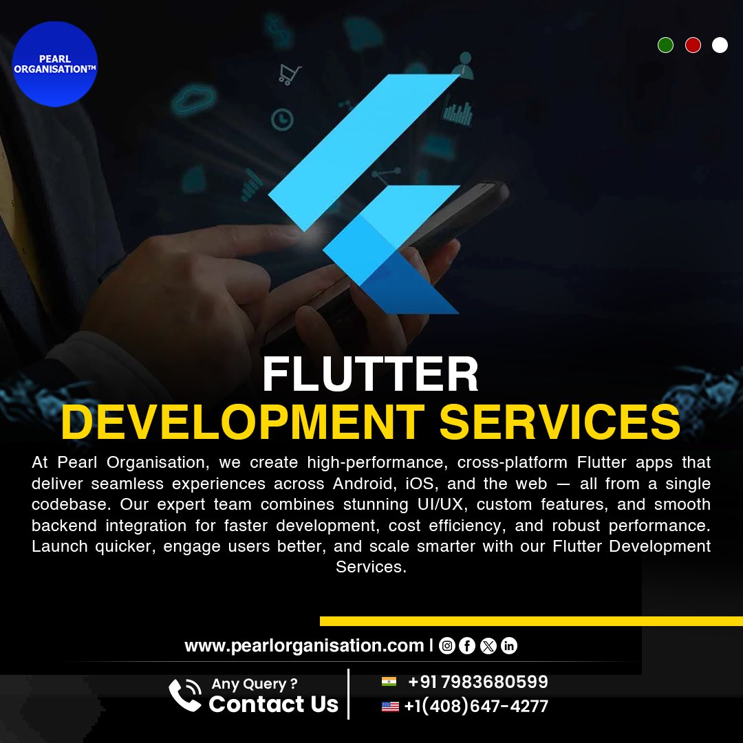 pearlorgs's tweet image. Build fast, high-performance cross-platform apps with Flutter one codebase for Android, iOS, and web.
.
.
🌐 pearlorganisation.com
📞 Contact Us : +91 7983680599 , +1(408) 647-4277
.
.
#PearlOrganisationReviews #FlutterDevelopment #MobileAppDevelopment #CrossPlatformApps