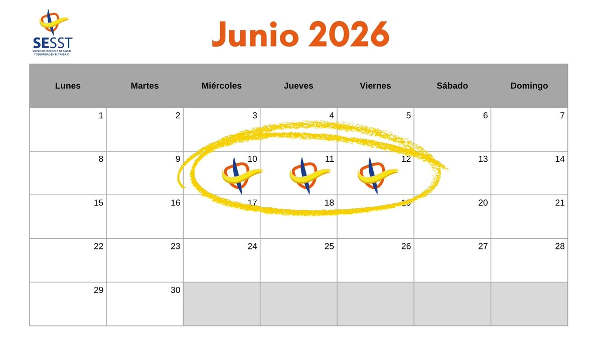 Reserva las Fechas: Congreso SESST 2026 – 10, 11 y 12 de Junio sesst.org/reserva-las-fe…