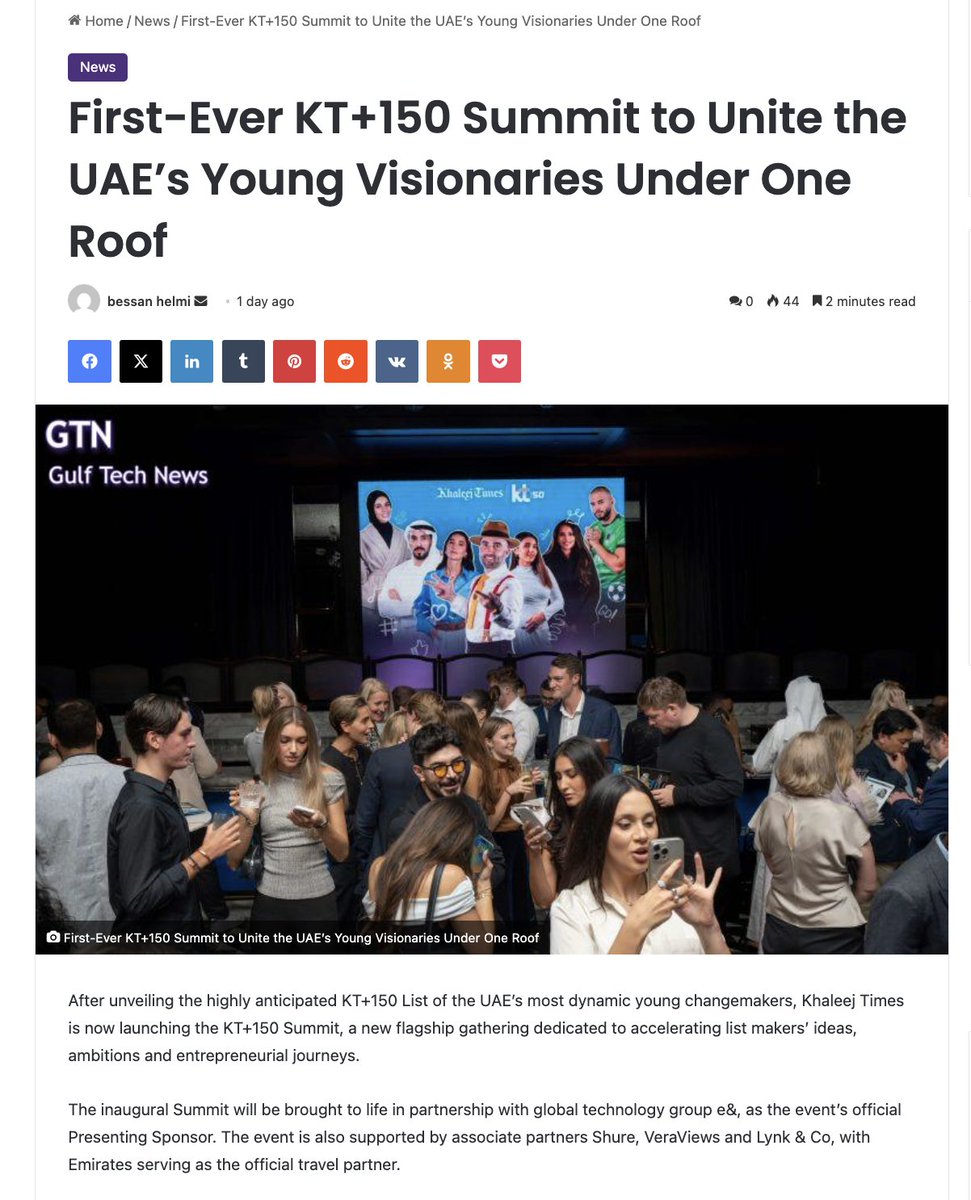 CryptoErwinNL's tweet photo. VeraViews being part of the KT+150 Summit is a big deal and a strong sign of where Verasity's flagship product is heading.

The summit brings together 150 of the UAE’s brightest young innovators and creators. VeraViews is not just attending. It is officially sponsoring the event as an associate partner, directly supporting the people and ideas shaping the future.

This shows real commitment. VeraViews is choosing to stand beside rising talent, support new thinking and be part of a fast-growing community of builders and visionaries.

VeraViews is more than a tech product. It is becoming part of a larger movement with real world impact and visibility.

There is much more going on in the background than we are aware of and the $VRA team continues to build.