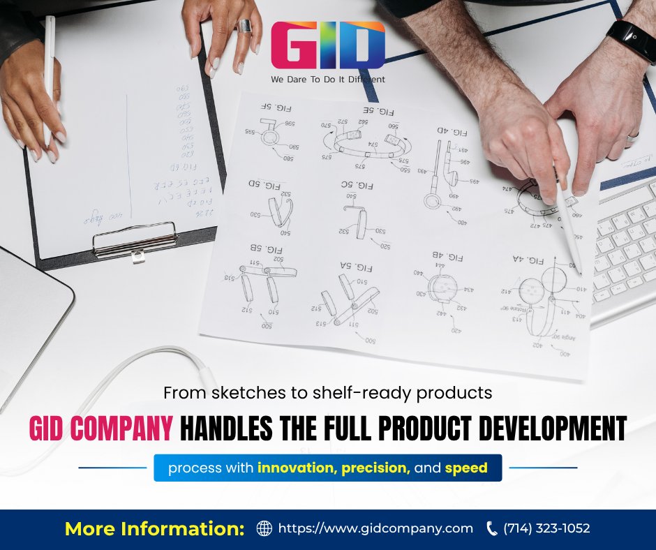 gidcompany's tweet image. From sketches to shelf-ready products — GID Company handles the full Product Development process with innovation, precision, and speed.
🚀 gidcompany.com/services/produ…
#ProductDevelopment #InnovationPartner #DesignEngineering #GIDCompany