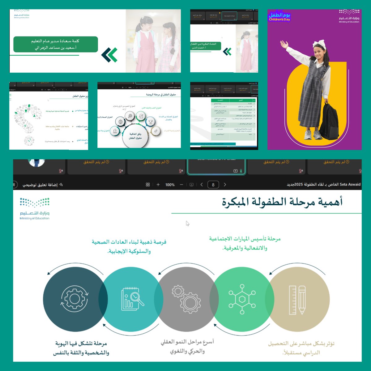 #تعليم_الحدود_الشمالية يقيم لقاء " الطفولة مسؤولية، وحقوق تصان" ضمن فعاليات #اليوم_العالمي_للطفل بحضور المدير العام للتعليم .